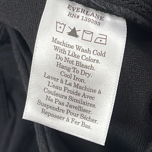 NEW‎ Everlane S The Dream Pant Black Cotton Modal Blend Pull On Adjustable - Picture 10 of 15